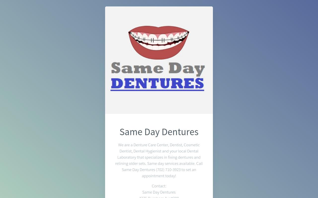 Same Day Dentures